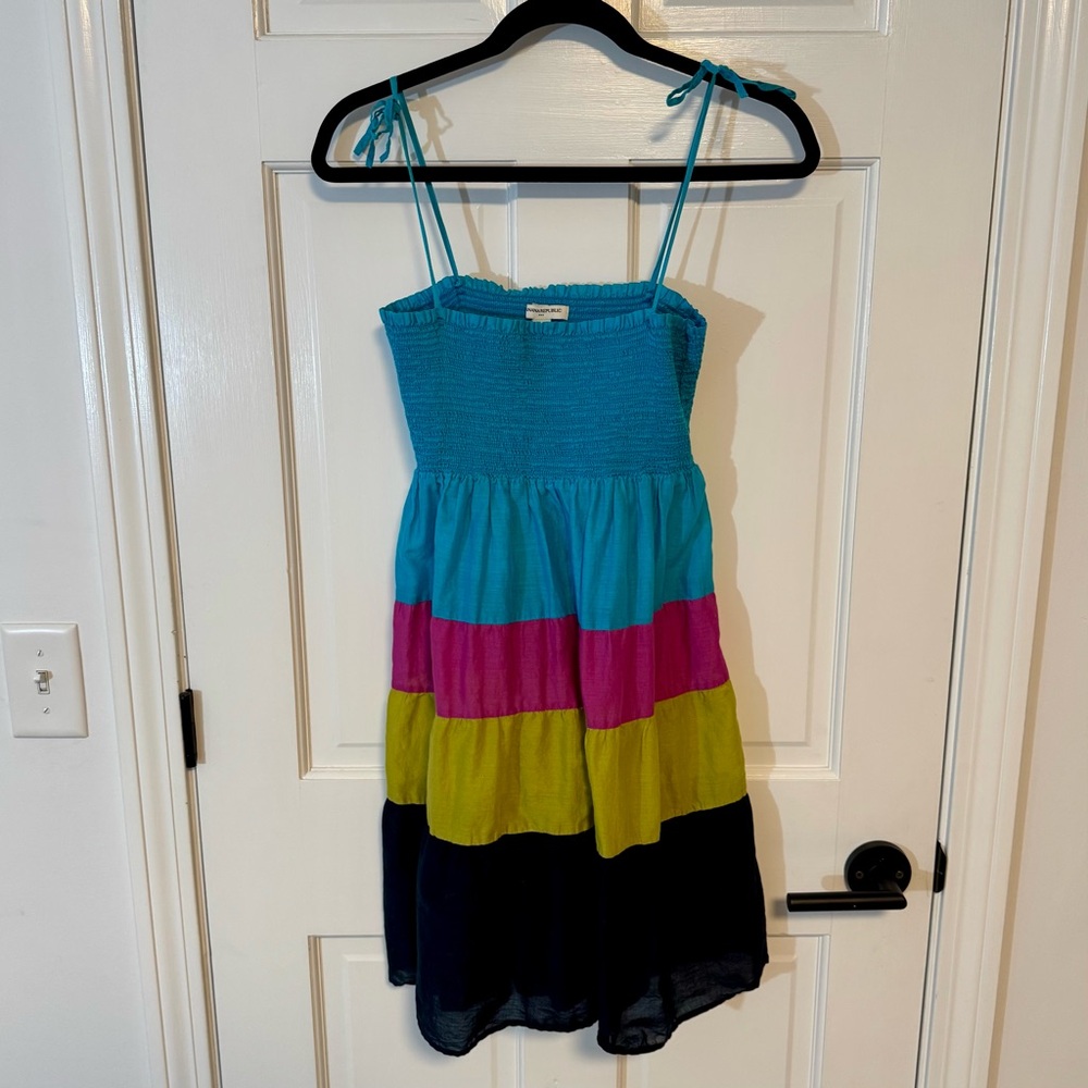 Banana Republic | Color-block, Tiered, Cover-Up, Size M, 100% Cotton - EUC